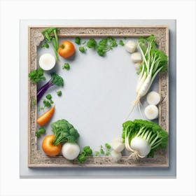 Frame Of Vegetables 1 Canvas Print