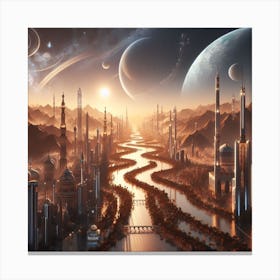 Space City 3 Canvas Print