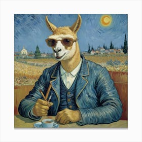 Llama have a good time Canvas Print