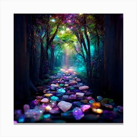 Path Of Crystals Canvas Print