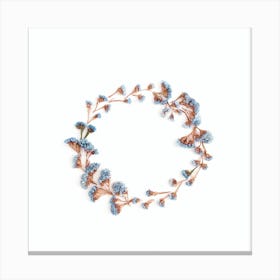 Blue Flower Crown Canvas Print