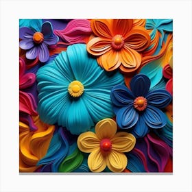 Colorful Flowers 34 Canvas Print