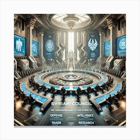 A Detailed Futuristic Scene Showcasing The Asteria Converted 3 Canvas Print