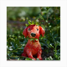 Strawbedog Canvas Print