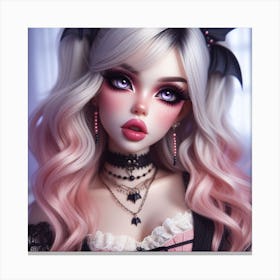 Gothic Doll 3 Canvas Print