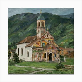 Kirche In Cassone, Gustav Klimt 10 Canvas Print