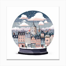 Edinburgh Scotland 1 Snowglobe Canvas Print