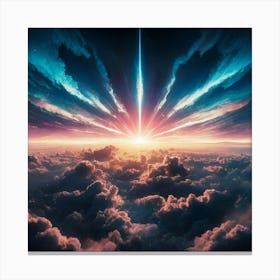 Sunrise Over Clouds 8 Canvas Print