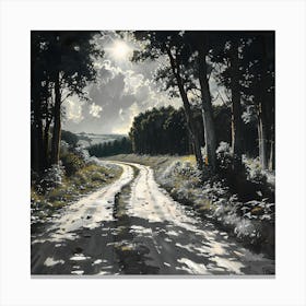 Road To The Moon Canvas Print