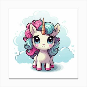 Cute Unicorn 303 Canvas Print