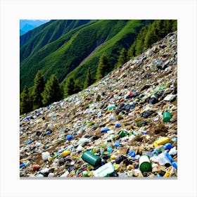 Garbage Mountain 4 Canvas Print