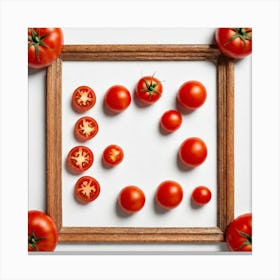 Tomatoes In A Frame 7 Canvas Print