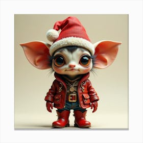 Santa Gnome Canvas Print