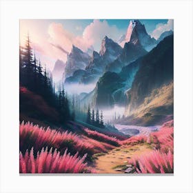 Landscape Painting, Landscape Painting, Landscape Painting, Landscape Painting 20 Canvas Print