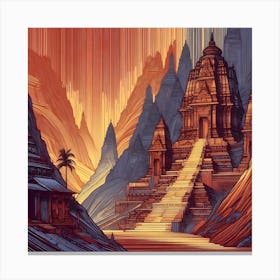 Mountain Temple 6 1 Canvas Print