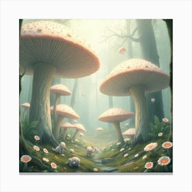 Mushroom Forest 12 Canvas Print