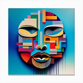 Abstract Face Canvas Print