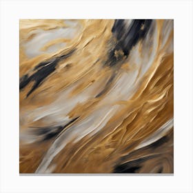 Abstract Gold Painting 4 Canvas Print