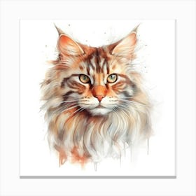 Oriental Longhair Cat Portrait 3 Canvas Print