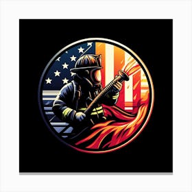 American Firefighter 1 Canvas Print