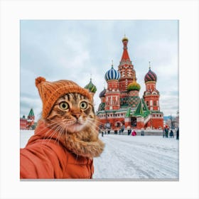 Cute Cat Takes A Selfie 7 Canvas Print
