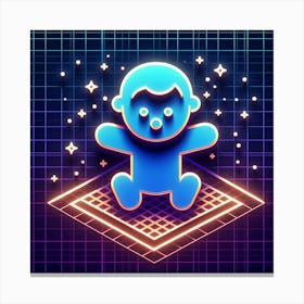 Neon Baby Canvas Print