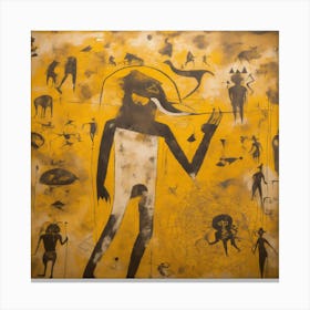 'Man In Yellow' Canvas Print