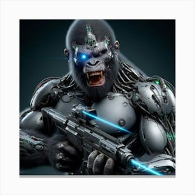 Ape Warrior Canvas Print