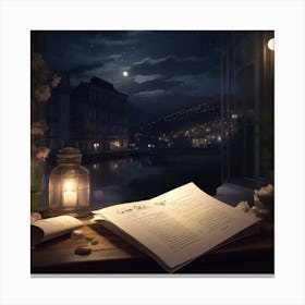 Night In The City Canvas Print