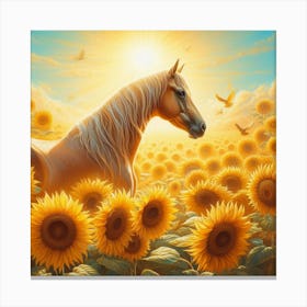 Sunflower Horse 2 Canvas Print