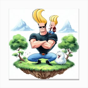 Johnny Bravo 3 Canvas Print