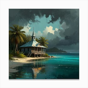 Church On The Beach 7 Canvas Print