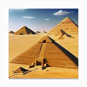 Pyramids Of Giza Canvas Print