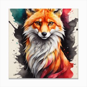 Fox Painting 1 Canvas Print