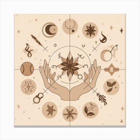 astrology minimalist Canvas Print