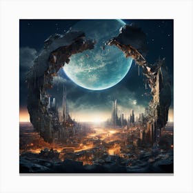 Space City 5 Canvas Print