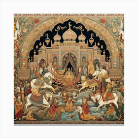 Arabic Art Canvas Print