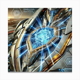 A Detailed Depiction Of The Advanced Armor Reinfor Canvas Print