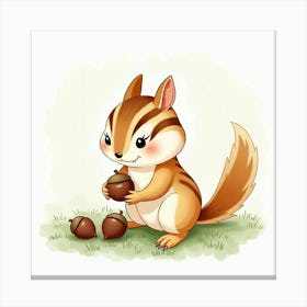 Chipmunk Canvas Print