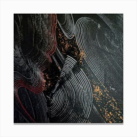 Black, White and Gold. Canvas Print