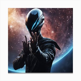 Alien In Space Canvas Print