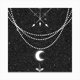 Moon And Arrows Canvas Print