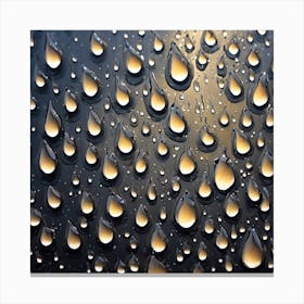 Rain Drops Art 5 Canvas Print