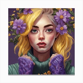 Flower Girl Canvas Print