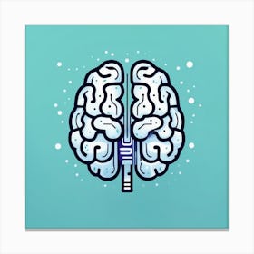 Brain Illustration Canvas Print