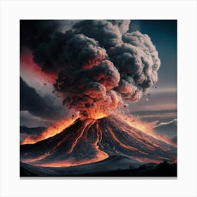 Fiery Eruption Canvas Print