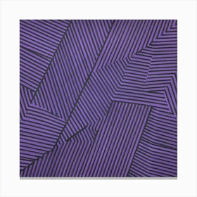 'Purple Stripes' Canvas Print