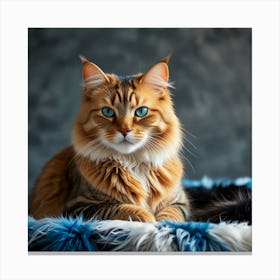 Portrait Of A Cat 12 Canvas Print