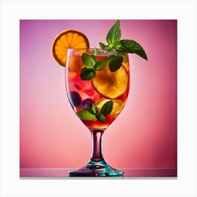 Cocktail In A Glass Canvas Print