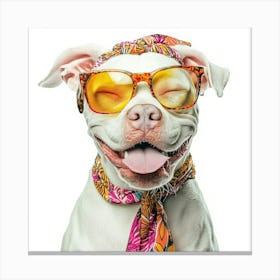 Dog With Sunglasses 1 Canvas Print